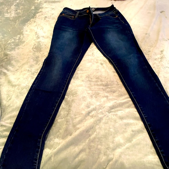 Fashion Nova Dark Blue Jeans - Picture 1 of 3